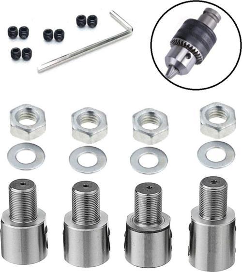 Mandren Motor Için Bağlantı Şaftı Somunlu Kaplin Adaptör Mandren 5Mm-6Mm-8Mm-10Mm Mil Uyumlu 4Lü