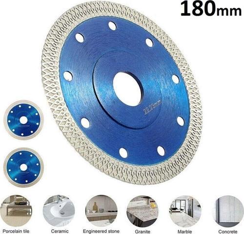 Çapraz Örgülü Turbo Elmas Testere Bıçağı 180Mm Mermer Seramik Granit Hassas Kesim Diski