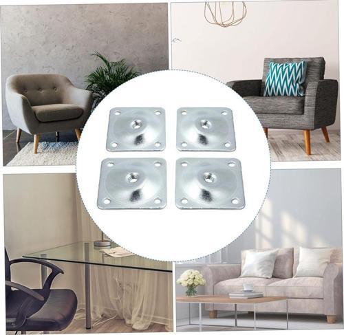 Ayak Montaj Aparatı Metal Braket Masa Kanepe Sehpa Ayağı Baglantı Elemanı 4 Adet Eğimli (Açılı)