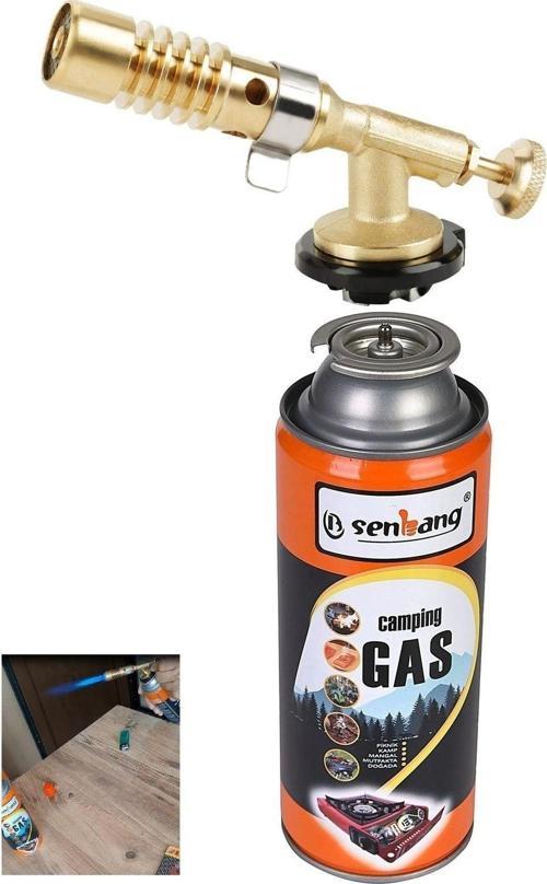 Şaloma Gaz Pürmüz Başlığı Tamirci Pürmüz Kafası Torch Başlık Yüksek Alev Kaynak Çakmağı Kamp Gazı