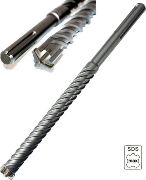 Sds Max Kırıcı Delici Için Matkap Ucu 20Mm 4 Elmas/Flüt Elmaslı Sdsmax 20Mmx540Mm