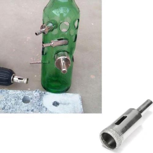 12Mm Mermer Granit Fayans Cam Yuvarlak Delme Panç Elmas Uç Yuvarlak Açma Matkap Için Karot