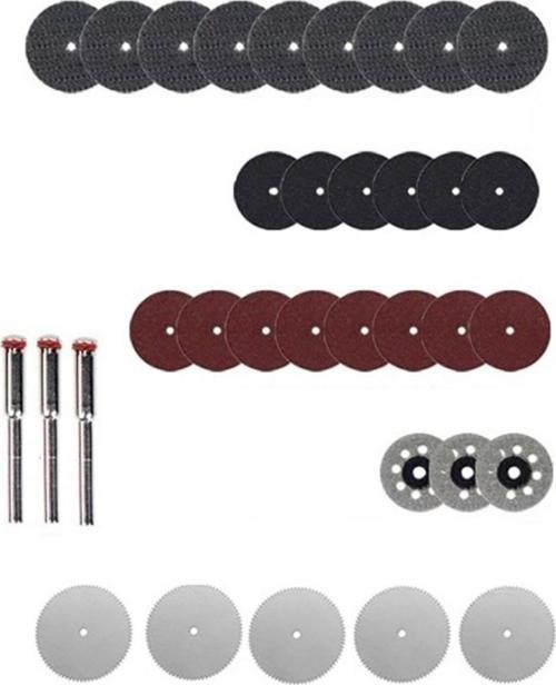Gravür Kalıpçı Makinaları Için Taşlama Kesme Zımparalama Disk Seti Elmas Metal Plastik Ahşap 33 Pcs