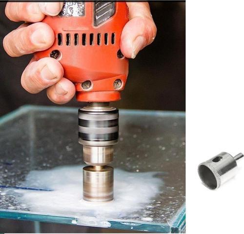16Mm Mermer Granit Fayans Cam Yuvarlak Delme Panç Elmas Uç Yuvarlak Açma Matkap Için Karot