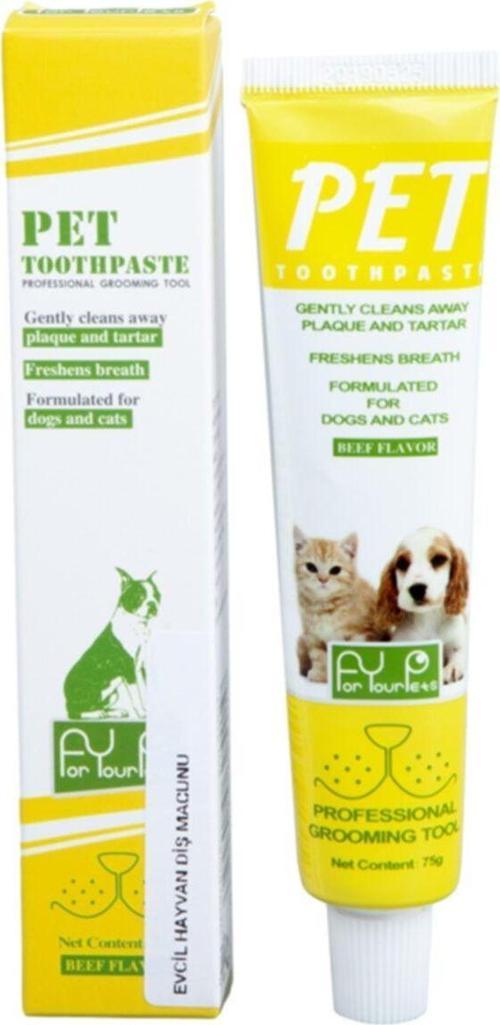 For Your Pets Biftek Aromalı Kedi/Köpek Diş Macunu 75 Gr