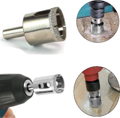 38 Mm Mermer Granit Fayans Cam Yuvarlak Delme Panç Elmas Uç Yuvarlak Açma Matkap Için Karot Ucu