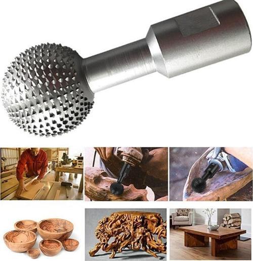 Açılı Öğütücü Küre Top Törpü Ahşap Oyma Aşındırma Sondaj Topu Avuç Taşlama Spiral Ağaç Işleme