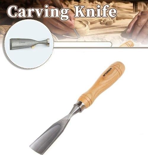 Ahşap Oyma Konik Iskarpela Bıçak Kaşık Kuksa Oval Oyma Yontma Bıçağı 25Mm