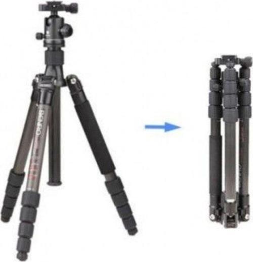 C-1690Tb0 Carbon Fiber Travel Angel Tripod Top Kafa Ile