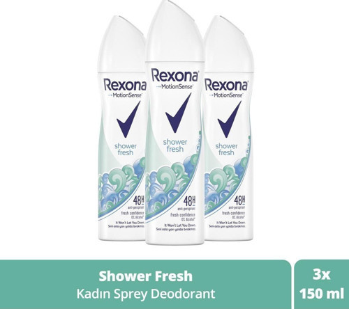 Kadın Sprey Deodorant Shower Fresh 150 Ml X3 Adet