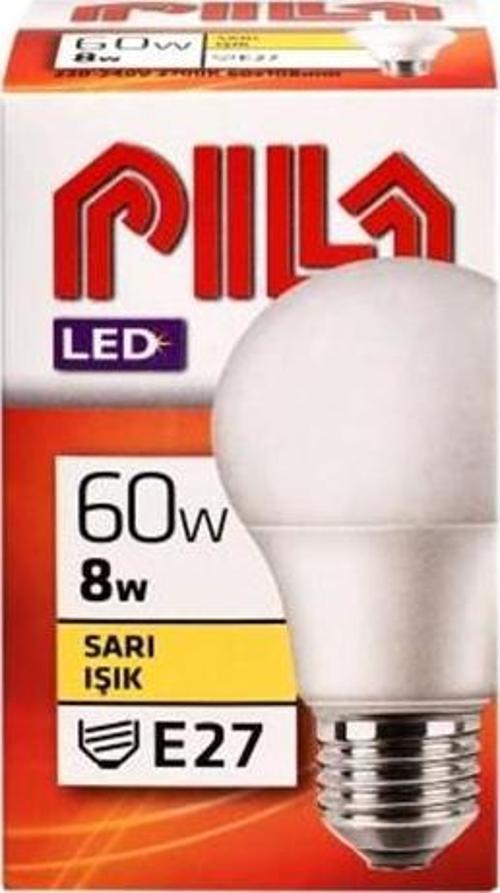 PHILIPS PILA LED A60 8-60 E27  827 SARI (967449)