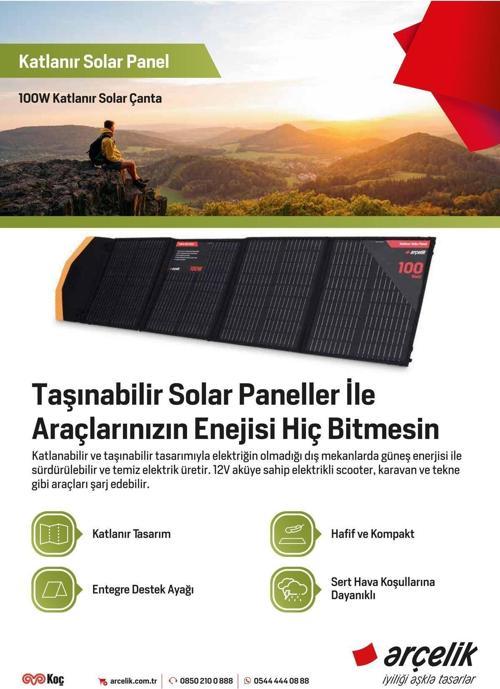 Arclk-Fsb-100W Katlanabilir Solar Panel