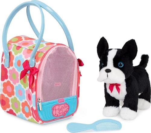 Yavru Köpek Ve Çiçekli Çanta