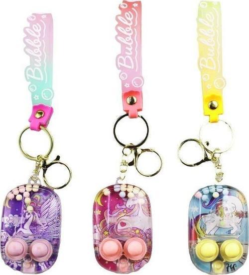 Anahtarlık Su Oyunu 7 Cm Silikon Bubble 