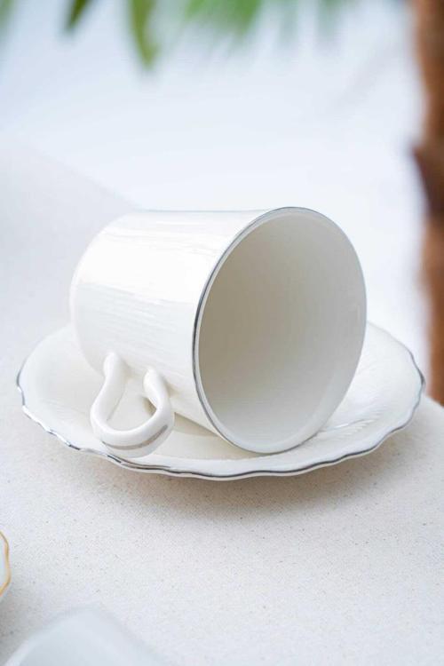 PORWM-06188 Regina Silver 6lı Çay Fincanı Takımı