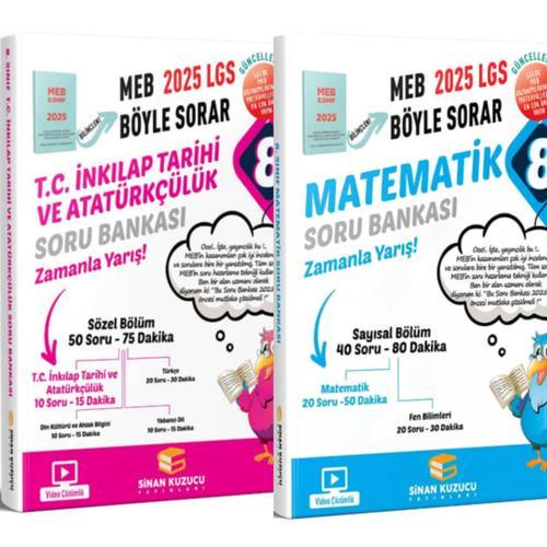 8.SINIF MATEMATİK SORU BANKASI VE T.C İNKİLAP TARİHİ VE ATATÜRKÇÜLÜK SORU BANKASI SİNAN KUZUCU