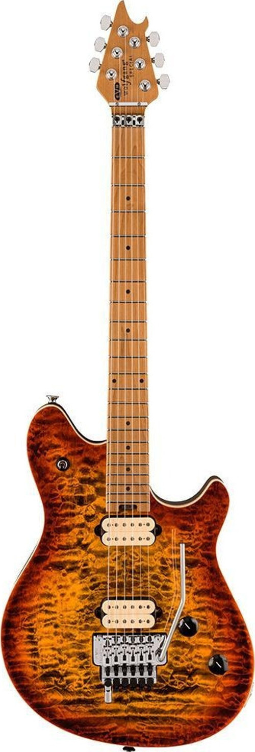 Wolfgang Special QM Baked Akçaağaç Klavye Tiger Eye Glow Elektro Gitar