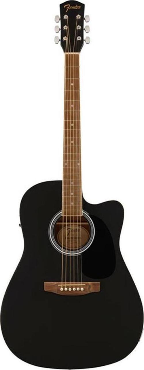 FA-25CE Dreadnought Ceviz Klavye Siyah Elektro Akustik Gitar