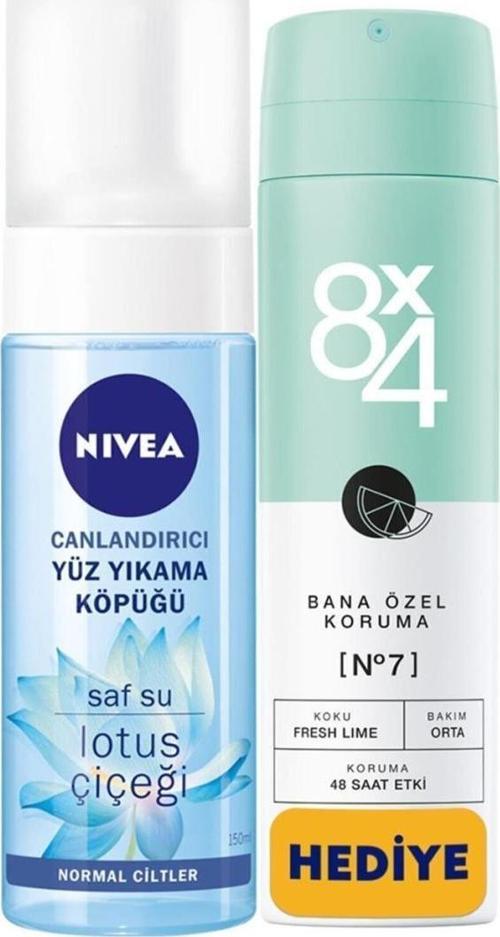 Canlandırıcı Yüz Yıkama Köpüğü + 8x4 Kadın Deodorant 150 Ml Bana Özel Koruma No 7