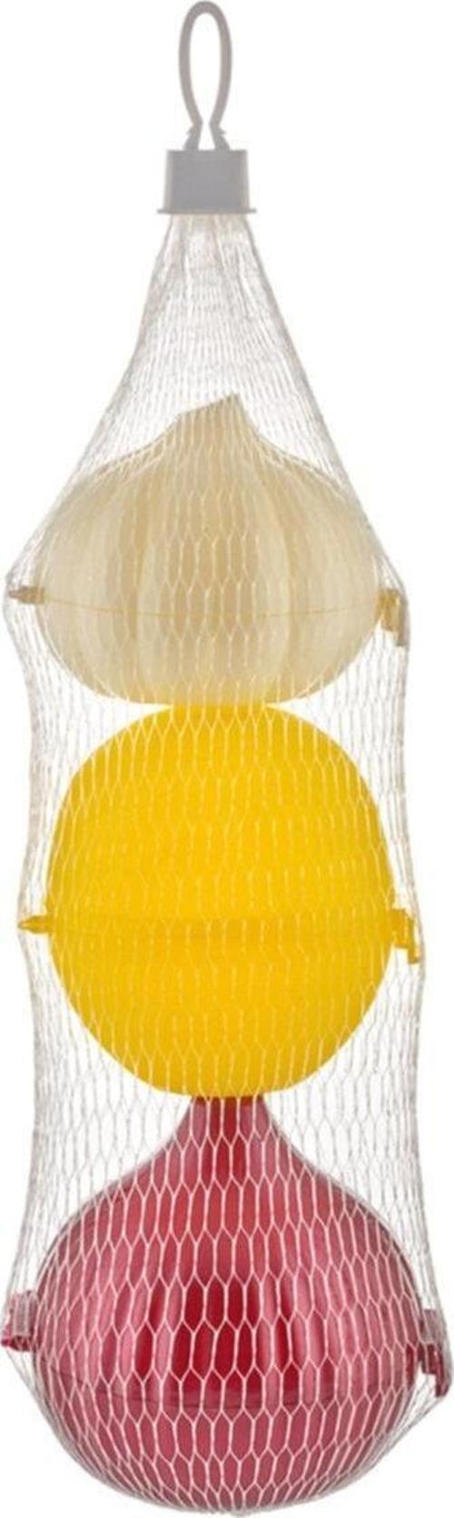 Sarımsak Soğan Limon Saklama Kabı 3'lü Fileli