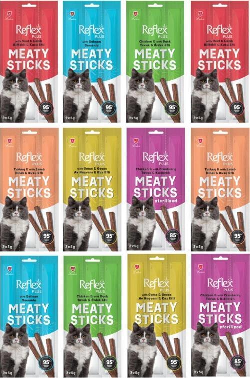 Stick Kedi Ödülü 3x5 gr 10 Paket Kedi Ödül Çubuğu Maması