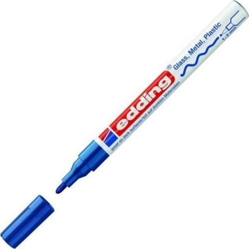 Dekor Boya Kalemi Hobi Sanat Markörü Kalemi Yuvarlak Uçlu 1-2 Mm Mavi 751Cr (10 Lu Paket)