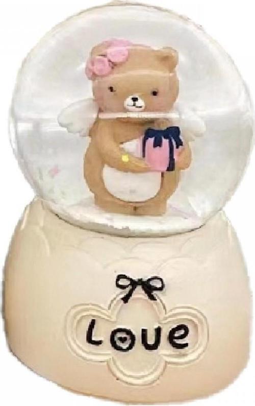 Kar Küresi Küçük Boy Işıklı Melek Ayı 6469