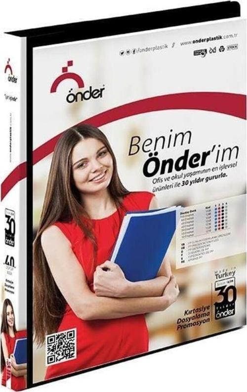 A4 Katalog Sunum Dosyası PP Öncepli 20 Sayfa Kapasiteli Siyah 1220-3