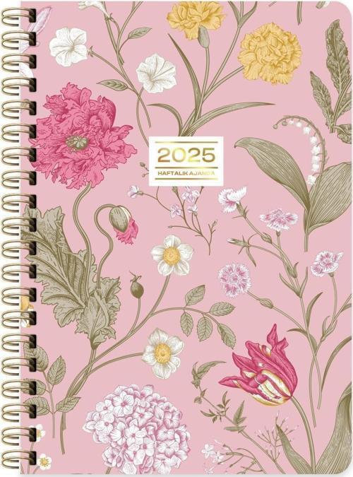 Spiralli Sert Kapak Haftalık Ajanda Elegant A5 2025 600081-99