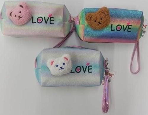 Kalem Çantası Simli Love Cat 7702