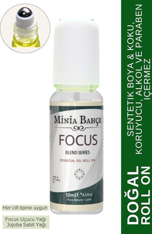 Doğal Roll on, Focus Uçucu Yağ Karışımı, Jojoba yağı. 10ml