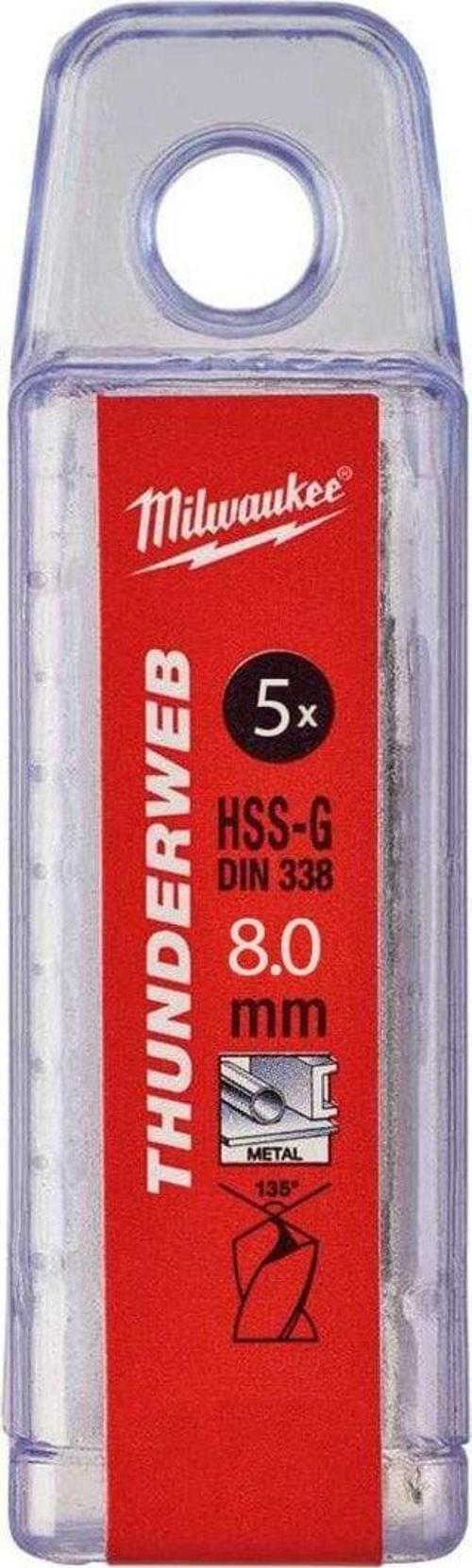 Mi̇lwaukee Metal Matkap Ucu Thunderweb Seri̇ 8.0*117Mm 5'Li̇