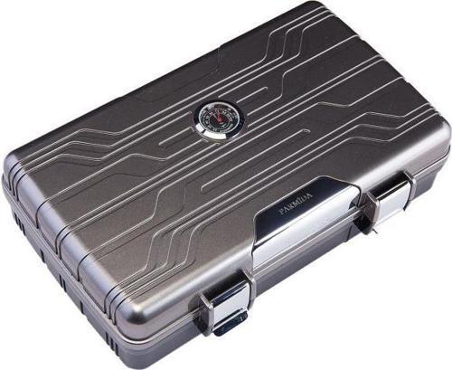 Gümüş Seyahat Tipi Humidor Puro Kutusu