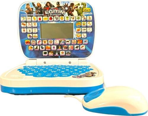 Oyuncak Laptop Aveengers HULK Bilgisayar Türkçe-İngilizce 100 Fonksiyonlu Eğitici Oyuncak