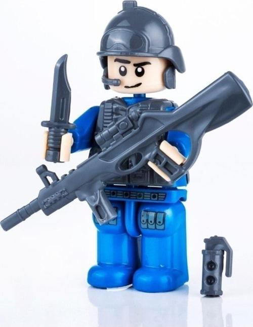 Özel Kuvvetler Mini Polis Figür Seti Minifigür Yapı 8 Cm