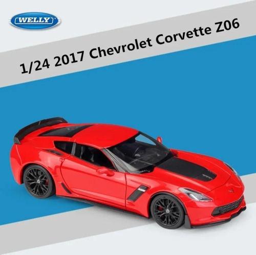 CHEVYROLET CORVETTE Z06 1/24 KIRMIZI RENK MODEL ARABA KOLEKSİYON