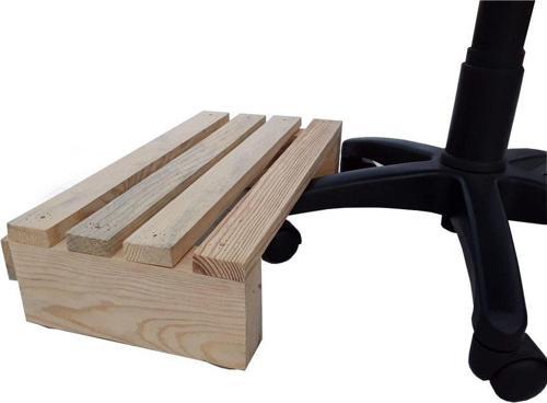 22 cm Yükseklik Düz Model Masa Altı Ayak Desteği Koltuğa Tarz