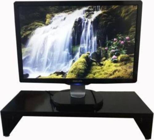9 cm Yükseklikte Monitör Stand Parlak Siyah Mdf 50 cm x 25 cm