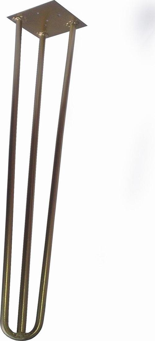 Altın Yaldız Rustik Tarz Üçlü Model Model Has Demir Firkete Masa Sehpa Ayağı 38 cm