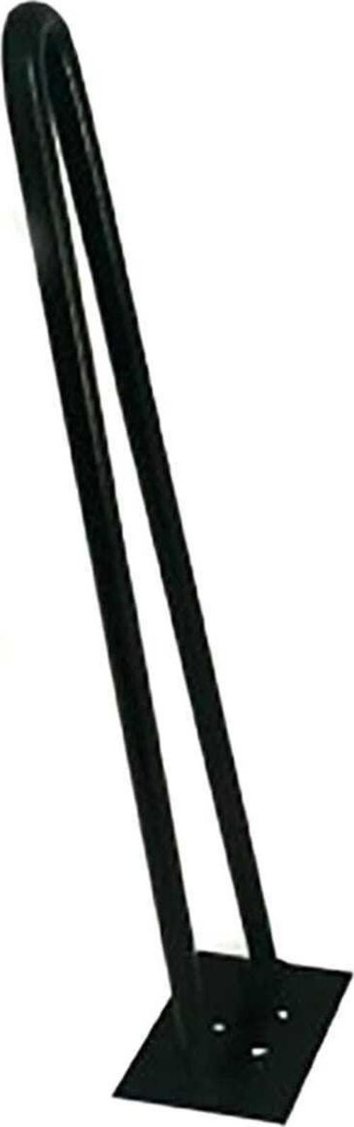 Rustik Tarz V Model Has Demir Firkete Masa Sehpa Ayağı 60 cm