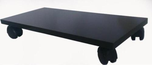 Parlak Siyah Mdf Bilgisayar Kasa Altı Taşıyıcı 45 cm x 22 cm