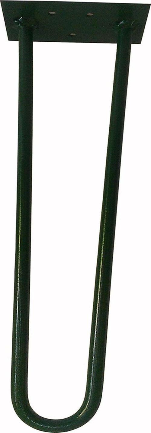 Yeşil Renk Rustik Tarz U Model Has Demir Firkete Masa Sehpa Ayağı 80 cm