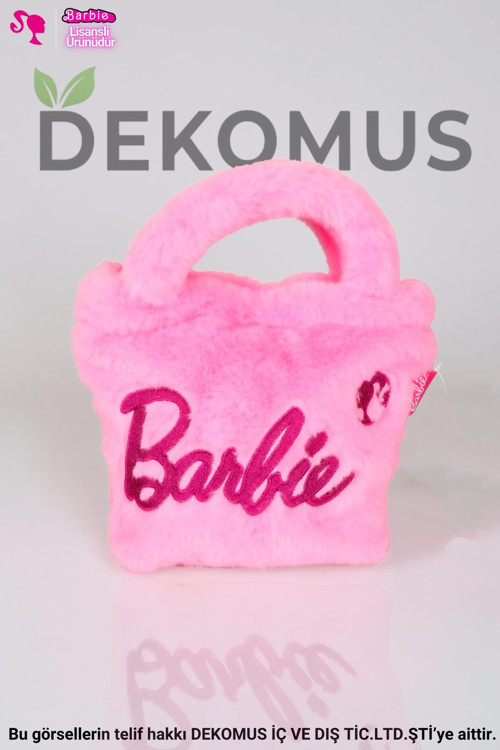 Dekomus İle Yeni Sezon Lisanslı Barbıe Basıc Peluş El Çantası/Beslenme Çantası