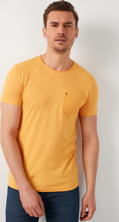% 100 Pamuklu Slim Fit Bisiklet Yaka Cepli Erkek T Shirt 5902000 HARDAL