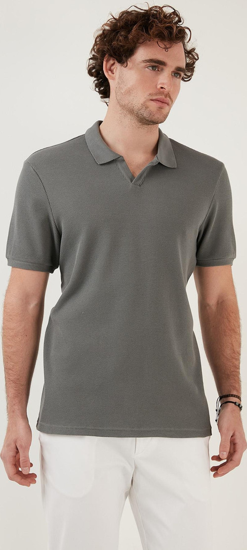 Pamuklu Regular Fit Erkek Polo Yaka T Shirt 5902645 AÇIK HAKİ