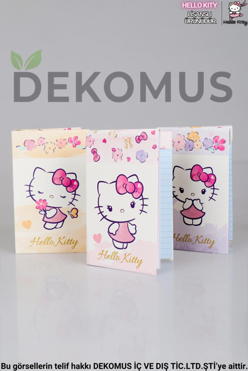 Dekomus İle Yeni Sezon Lisanslı Hello Kıtty A7 2'Li Bloknot