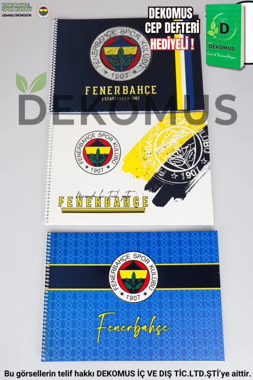 YENİ SEZON LİSANSLI FENERBAHÇE RESİM DEFTERİ 17*24 CM 15 YAPRAK