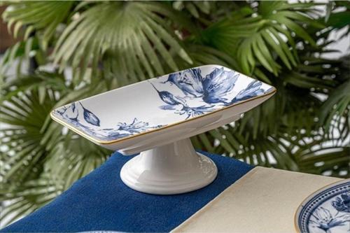 Hca6716 Freesia Seramik Ayaklı Servis Tabağı 28 Cm