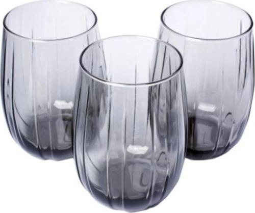 420405 Gri Linka Su Bardağı 245 Cc 3 Lü