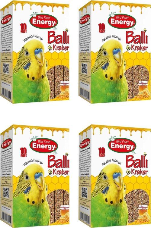 Ballı Muhabbet Kuşu Krakeri 10'Lu - 4 Adet